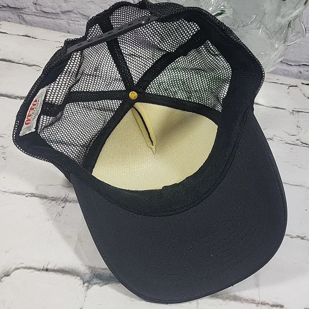 Otto Trucker Hat Unisex Black Snapback Rope Front Rock The Block Ball Cap‎